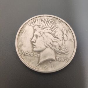 1921 Silver Peace Dollar Coin
